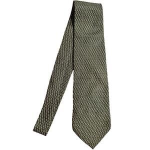 VTG Brooks Brothers Makers 100% Silk Neck Tie Paisley Print Green Made in USA